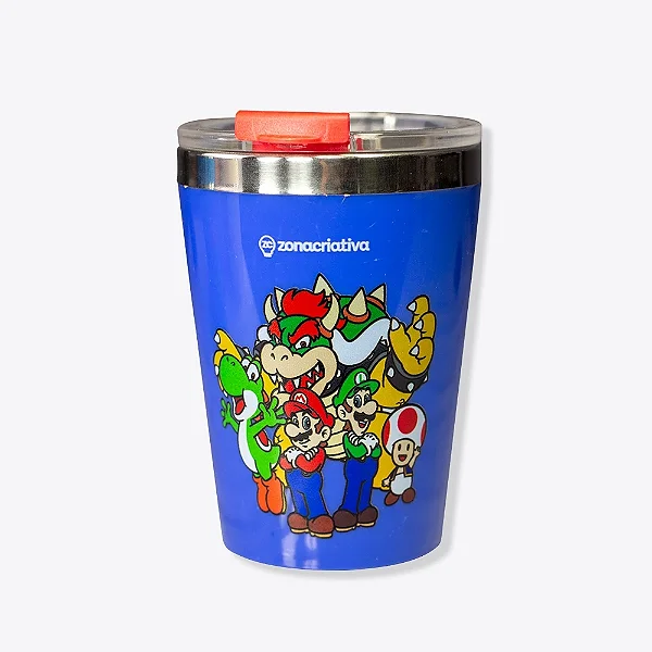 COPO VIAGEM SNAP 300ML SUPER MARIO AND FRIENDS