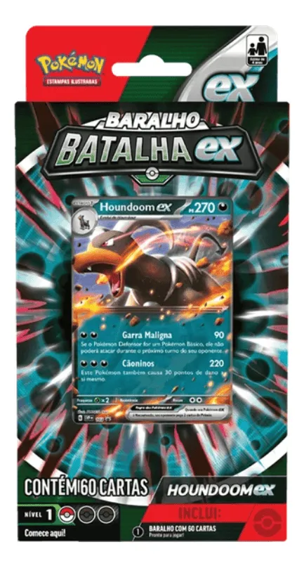 DECK DE BATALHA POKEMON HOUNDOOM EX