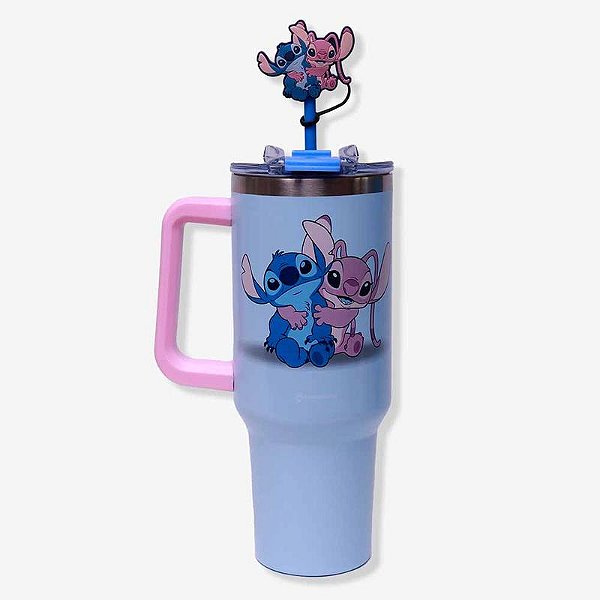 CANECAO TUMBLER C/PINGENTE 1,15LT STITCH ANGEL