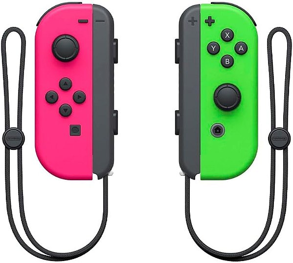 JOY CON ROSA E VERDE