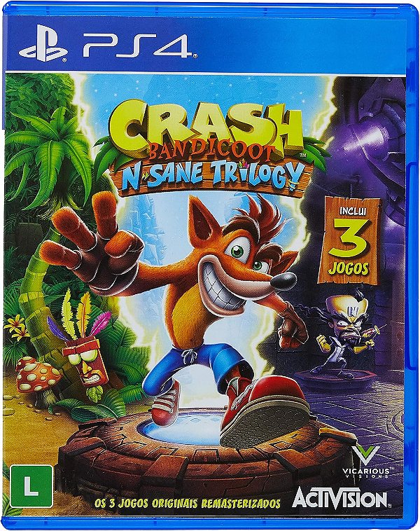 CRASH BANDICOOT N' SANE TRILOGY PS4 - USADO