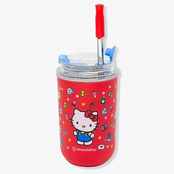 COPO NEO C/CANUDO 300ML HELLO KITTY