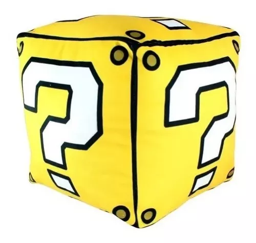 ALMOFADA FORMATO FIBRA CUBO SUPER MARIO