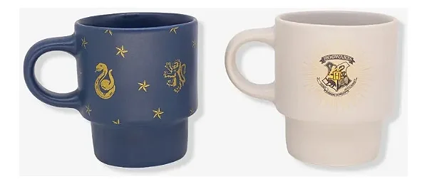 KIT CANECAS EMPILHAVEIS HARRY POTTER BLUE