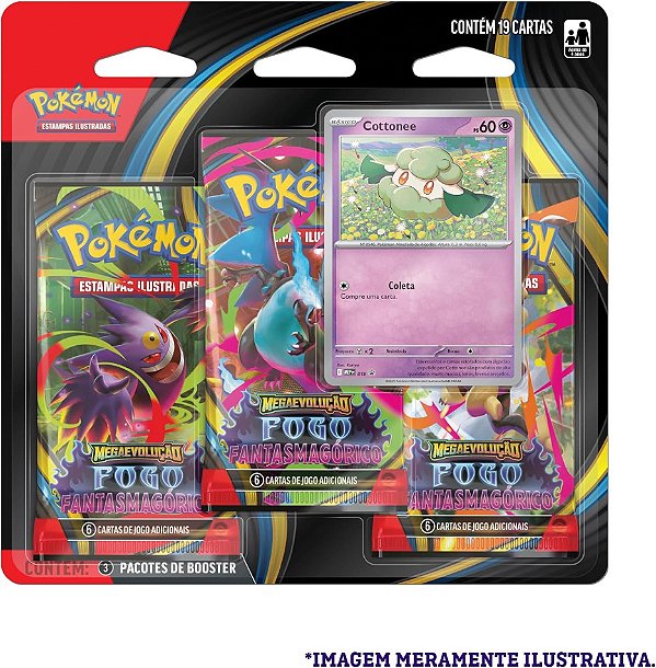 Pokémon - Fogo Fantasmagórico Blister Triplo