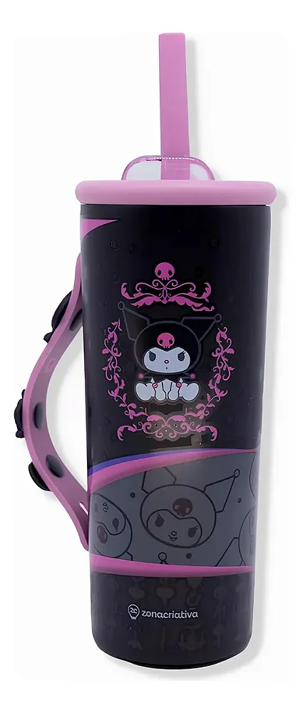 COPO CHARMS 600ML KUROMI TATTOO