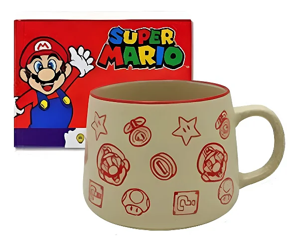 CANECA MOMA 500ML SUPER MARIO