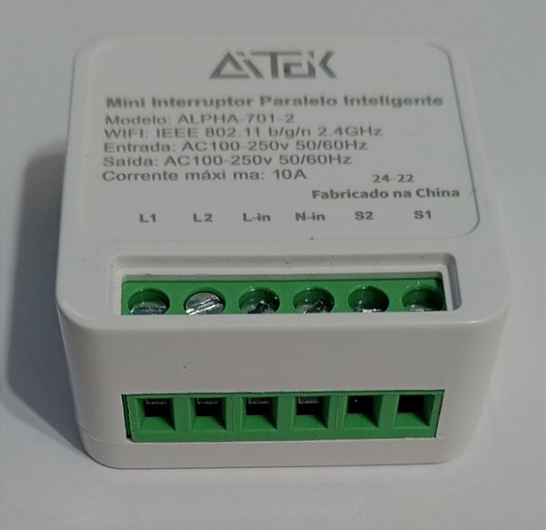 Mini interruptor inteligente wi-fi