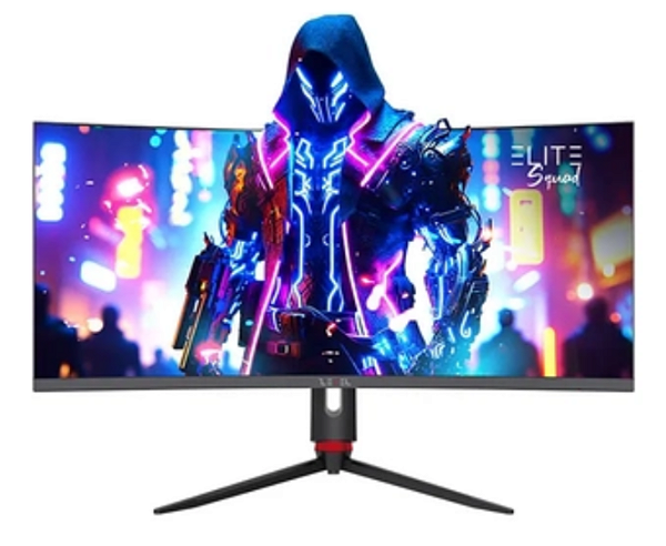 Monitor Gamer Hi Level Elite Curvo 34" ELED, 180Hz, 1ms, HDR, Freesync e G-sync - HL34R180C Preto