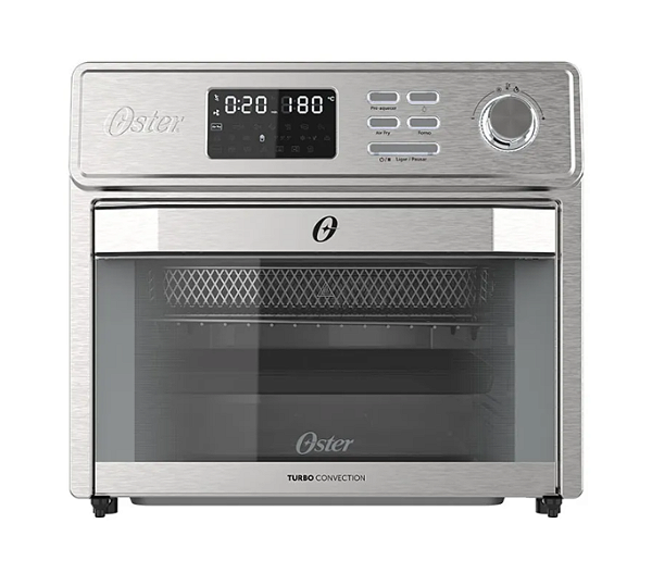 Forno Fryer Oster 25L, OFOR250, Função Turbo Convecção, Prata 127V