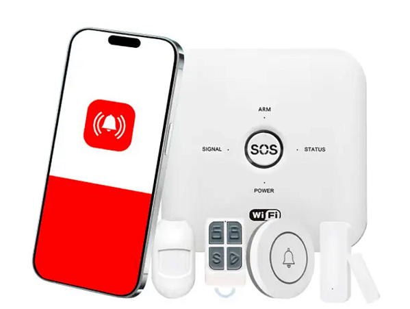 KIT ALARME SEGURANÇA SEM FIO WIFI + 433MHZ APP TUYA ALPHA-000 AITEK
