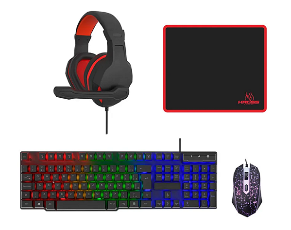 Kit Gamer Kross Elegance KE-GK4100 4 em 1