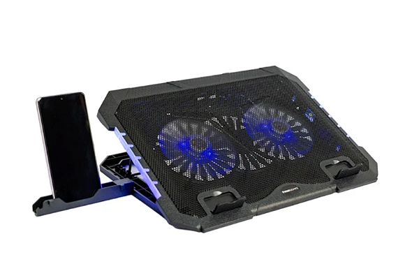 Suporte Para Notebook KROSS, 2 Fans, USB, RGB - KE-SNS90