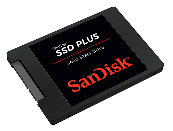 SSD Sandisk Plus, Leitura 535MB/s, Gravação 350MB/s 1TB