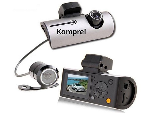 Câmera Filmadora Veicular Com Câmera De Ré - Exclusivo Komprei