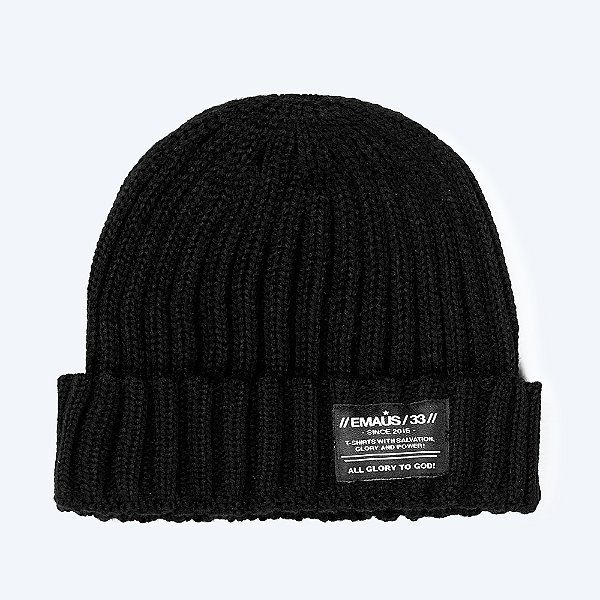 GORRO CANELADO PRETO