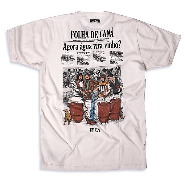 CAMISETA ÁGUA EM VINHO (DTF) - Camisetas Cristãs