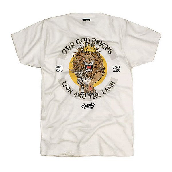 CAMISETA CORDEIRO E LEÃO
