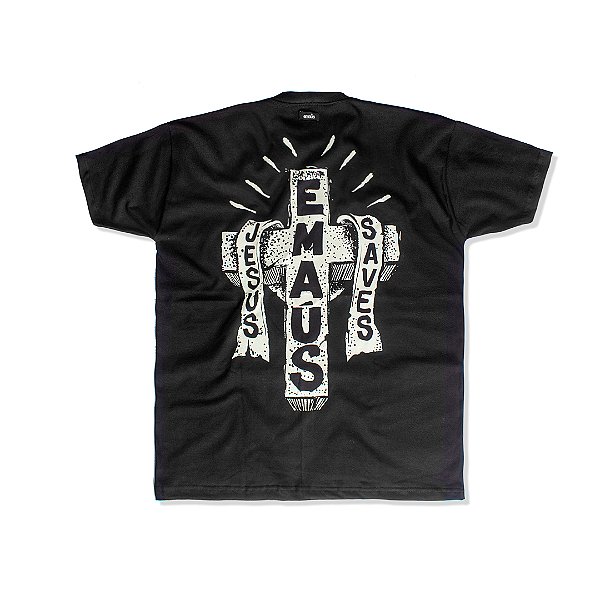 CAMISETA OVERSIZED JESUS SAVES (BLACK)