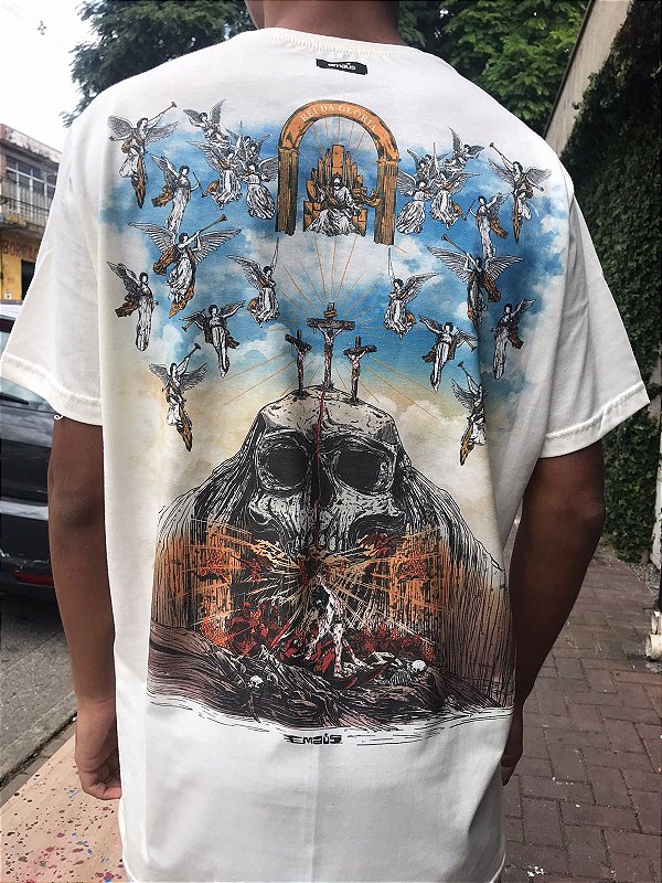 CAMISETA REI DA GLÓRIA (OFF WHITE) - Camisetas Cristãs