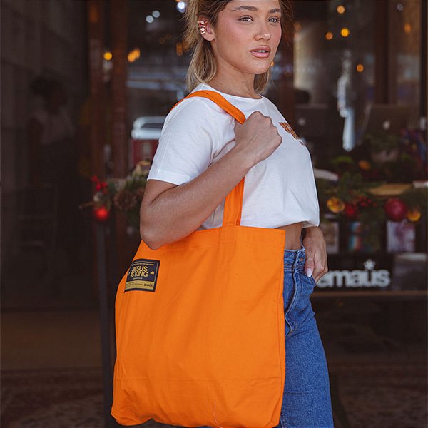 ECOBAG EMAÚS LARANJA - Camisetas Cristãs