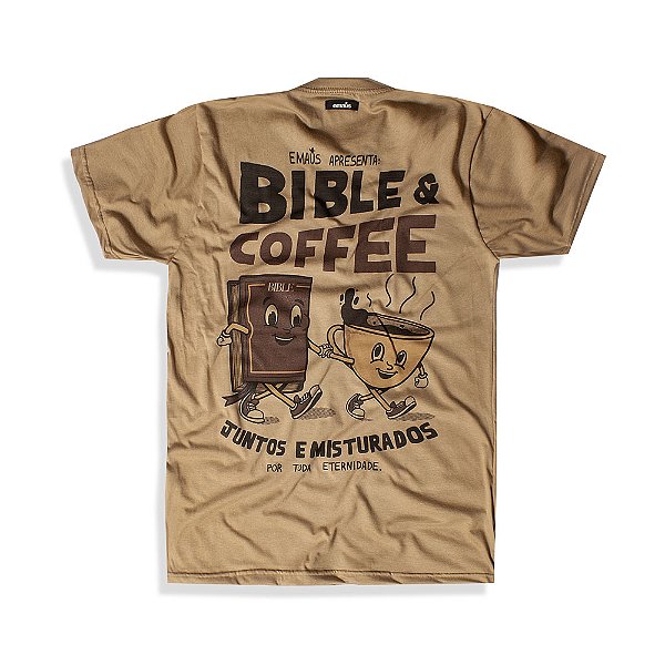 CAMISETA BIBLE & COFFEE (OCRE)