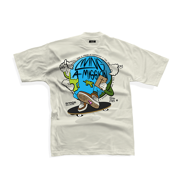CAMISETA OVERSIZED LIVING A MISSION