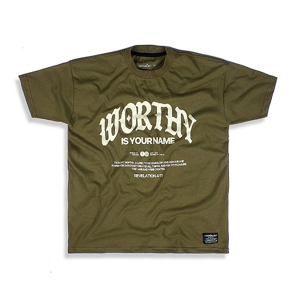 CAMISETA OVERSIZED WORTHY (VERDE)