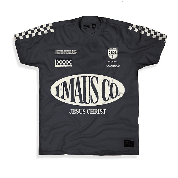 CAMISETA EMAÚS 10 ANOS (CINZA)