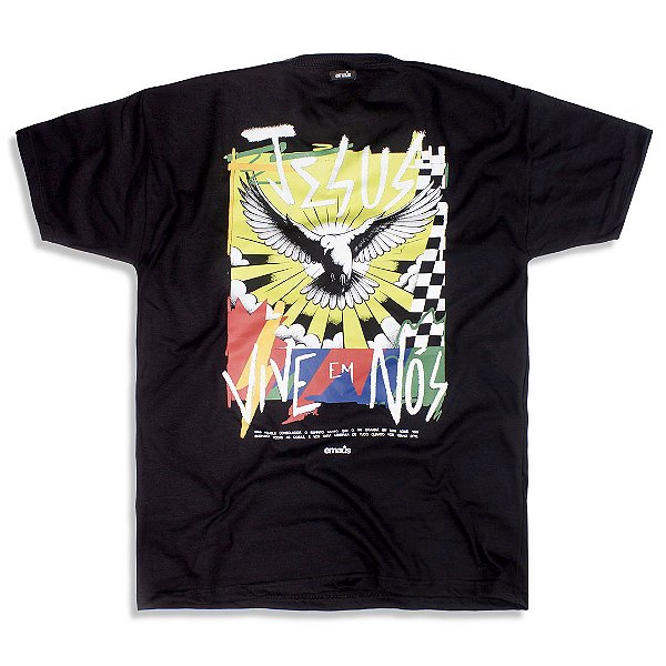 CAMISETA OVERSIZED JESUS VIVE EM NÓS