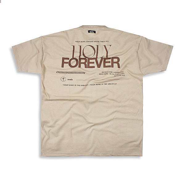 CAMISETA OVERSIZED HOLY FOREVER (CAQUI)