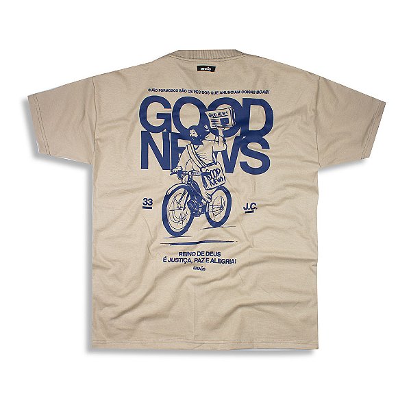 CAMISETA OVERSIZED GOOD NEWS (CAQUI)