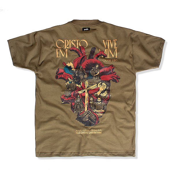 CAMISETA OVERSIZED CRISTO VIVE EM MIM