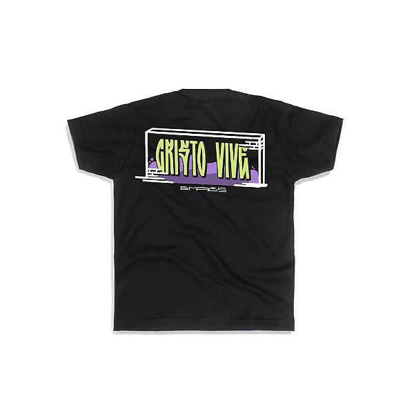 CAMISETA INFANTIL CRISTO VIVE (BLACK)