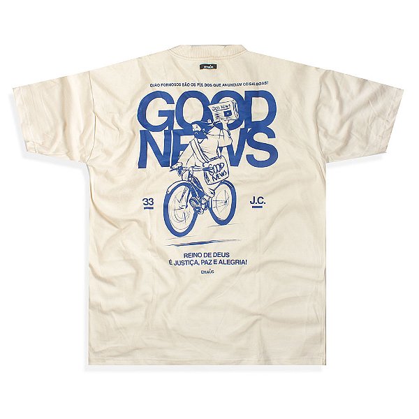 CAMISETA OVERSIZED GOOD NEWS VANILLA