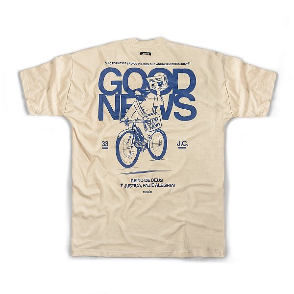 CAMISETA OVERSIZED GOOD NEWS VANILLA