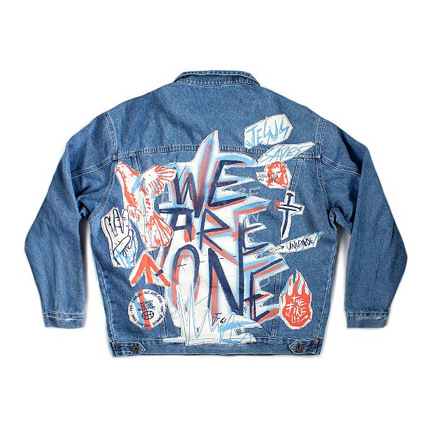 JAQUETA JEANS WE ARE ONE CUSTOM