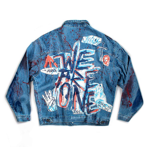 JAQUETA JEANS ONE GOD CUSTOM