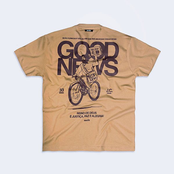 CAMISETA STREET GOOD NEWS (CARAMELO)