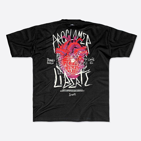 CAMISETA OVERSIZED PROCLAMAR A LIBERDADE (BLACK)