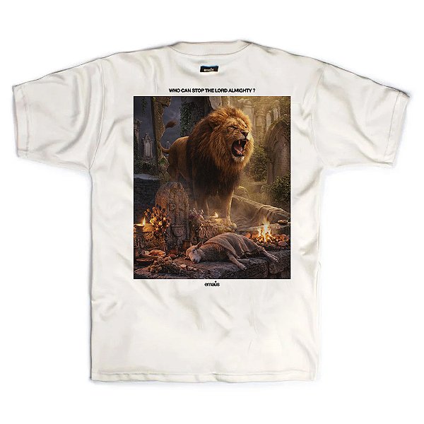 CAMISETA OVERSIZED LEÃO E CORDEIRO