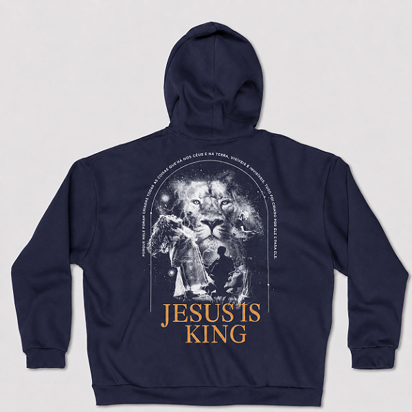 MOLETOM OVERSIZED JESUS IS KING