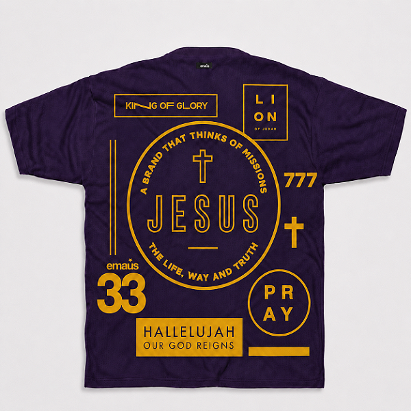 CAMISETA OVERSIZED HALLELUJAH (ROXA)