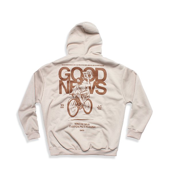 MOLETOM OVERSIZED GOOD NEWS (CAQUI)