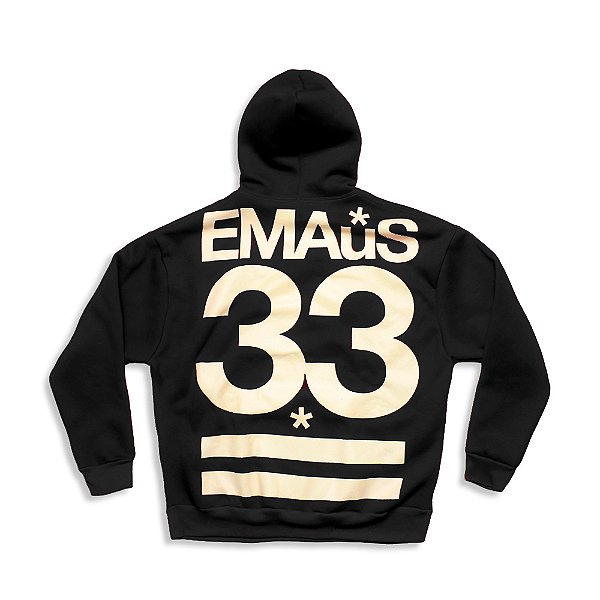 MOLETOM OVERSIZED EMAÚS 33 (PRETO)