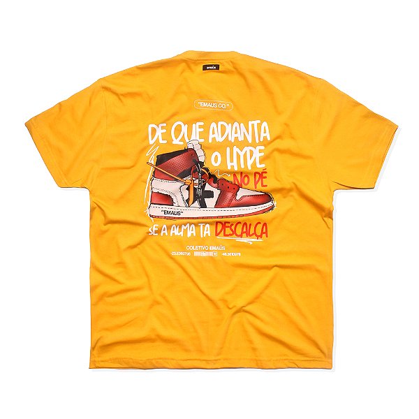 CAMISETA STREET STATUS X ESSÊNCIA (MOSTARDA)