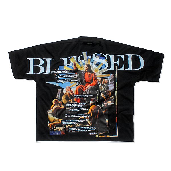 CAMISETA BOXY BLESSED (BLACK)