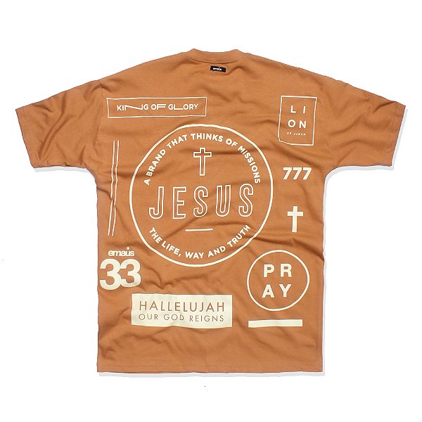 CAMISETA OVERSIZED HALLELUJAH (CARAMELO)