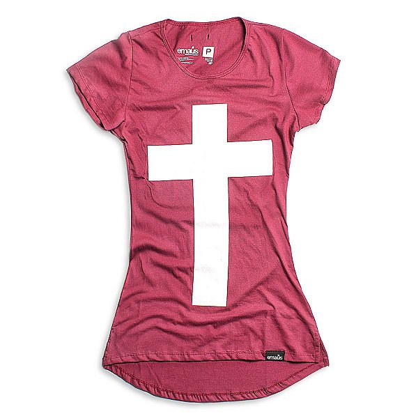 camiseta longline feminina evangelica