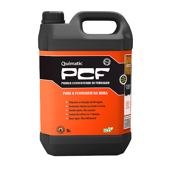 PCF - Primer Convertedor De Ferrugem 5L - Quimatic